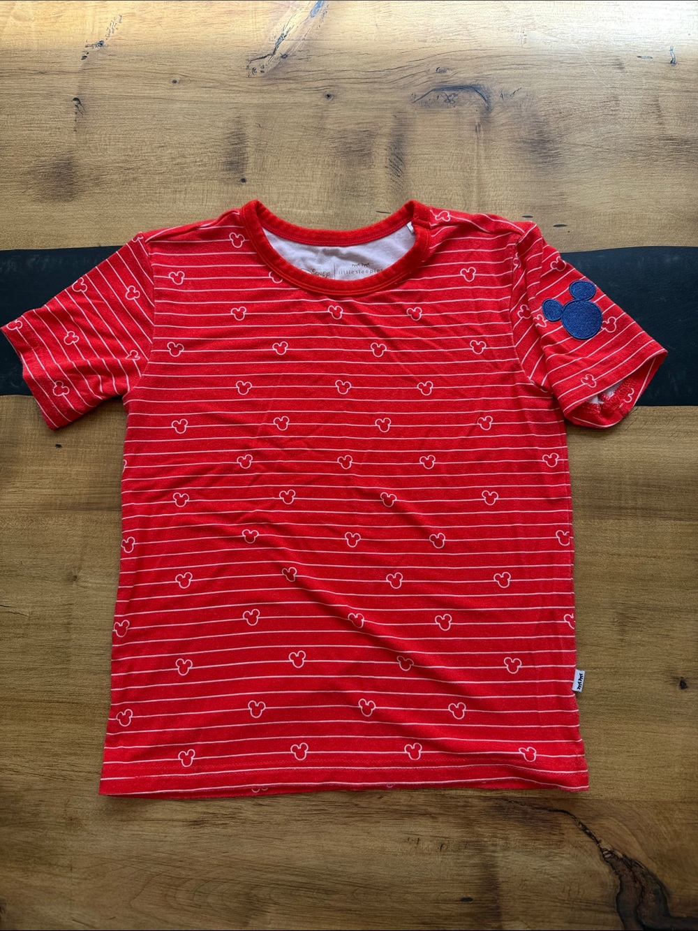 Little Sleepies Red Mickey Mouse Short Sleeve Tee